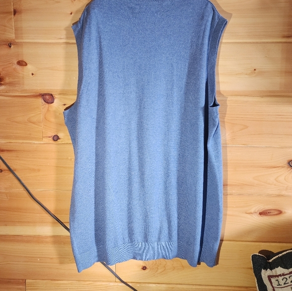 Foundry Everyday Casual Vest Mens 4XL V-Neck Lightweight Knit Blue - Picture 6 of 15